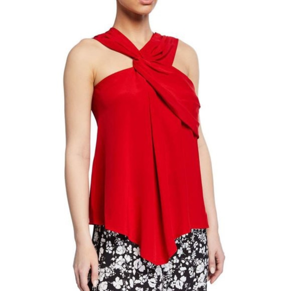 Yigal Azrouel Silk draped tank top